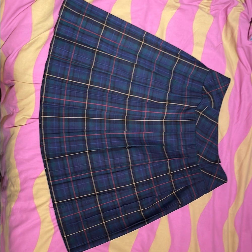 Plaid student skirt